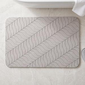 Deepstone Stone Bath Mat for Bathroom, Diatomaceous Earth Stone Mat Bathroom, Super Absorbent Quick Dry & Non Slip for Shower, Tub & Floor, 24" x 16", Gray