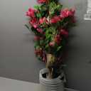 Artificial Bougainvillea Tree -6FT Faux Bougainvillea Tree with Realistic Flowers, Tall Fake Flower Tree for Indoor or Outdoor Decor, Silk Floral Plant for Living Room, Porch, Garden (Pink)