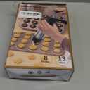 Quimoy Stainless Steel Cookies Press, Cookie Press Gun Kit with 13 Cookie Discs and 8 Piping Tips, Cookies Baking Gadgets for Christmas Baking & Cake(Comes with Cleaning Brush)