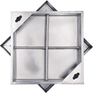 Invisible 201 Stainless Steel Manhole Cover and Frame 28x28 In