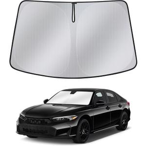 Windshield Sun Shade for Honda Civic 2022-2025  Upgraded Nano Materials Front Window Shade Cover for Civic 2025-2022 Accessories, Foldable Windshield Sunshade Protector