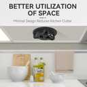 Banyaa Jar Opener Bottle Opener for Seniors with Arthritis - Under Cabinet Jar Opener for Weak Hands, Rotary Lid Opener, Easy Twist-Off Lids for Jars & Bottles, Original Kitchen Gadgets (Black)