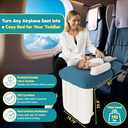 Inflatable Toddler Travel Bed with Cover | Airplane Seat Extender for Kids, Baby Travel Air Mattress, Essentials for Flying | airpane Blow up Mattress | Travel Essentials