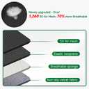 GIANT PANDA 2 Pcs Front 3D Air Mesh Car Seat Cover Custom Fit Ford F150 F250 F350 F450 SuperCrew/Crew Cab Pickup Trucks,Breathable Cooling Seat Protector with Composite Sponge Inside(Gray)