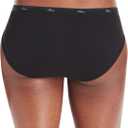 Hanes women's Hi-Cut Panties Pack, Lightweight Cotton Hi-Cuts, 6-Pack (Assorted Solids/Prints/Heathers (Bikini)) (M)