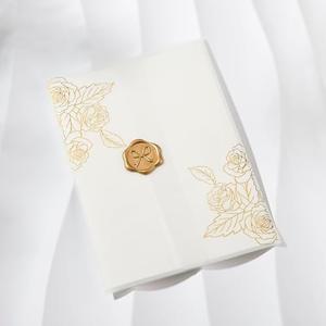 YHOLSDAS 100 Pack Printed Vellum Jackets for 5x7 Invitations, Transparent Vellum Paper for 5x7 Jackets, 115GSM Wedding Invitations Wraps Accessories, Envelope Inserts Liners for Birthday (Gold Rose)