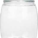 CATPOWER 2.5 Gallon Wide Mouth Glass Storage Jars with Heavy Glass Lids - Large Cookie Jars for Kitchen, Ideal for Flour, Rice, Sugar, Pasta, and Candy