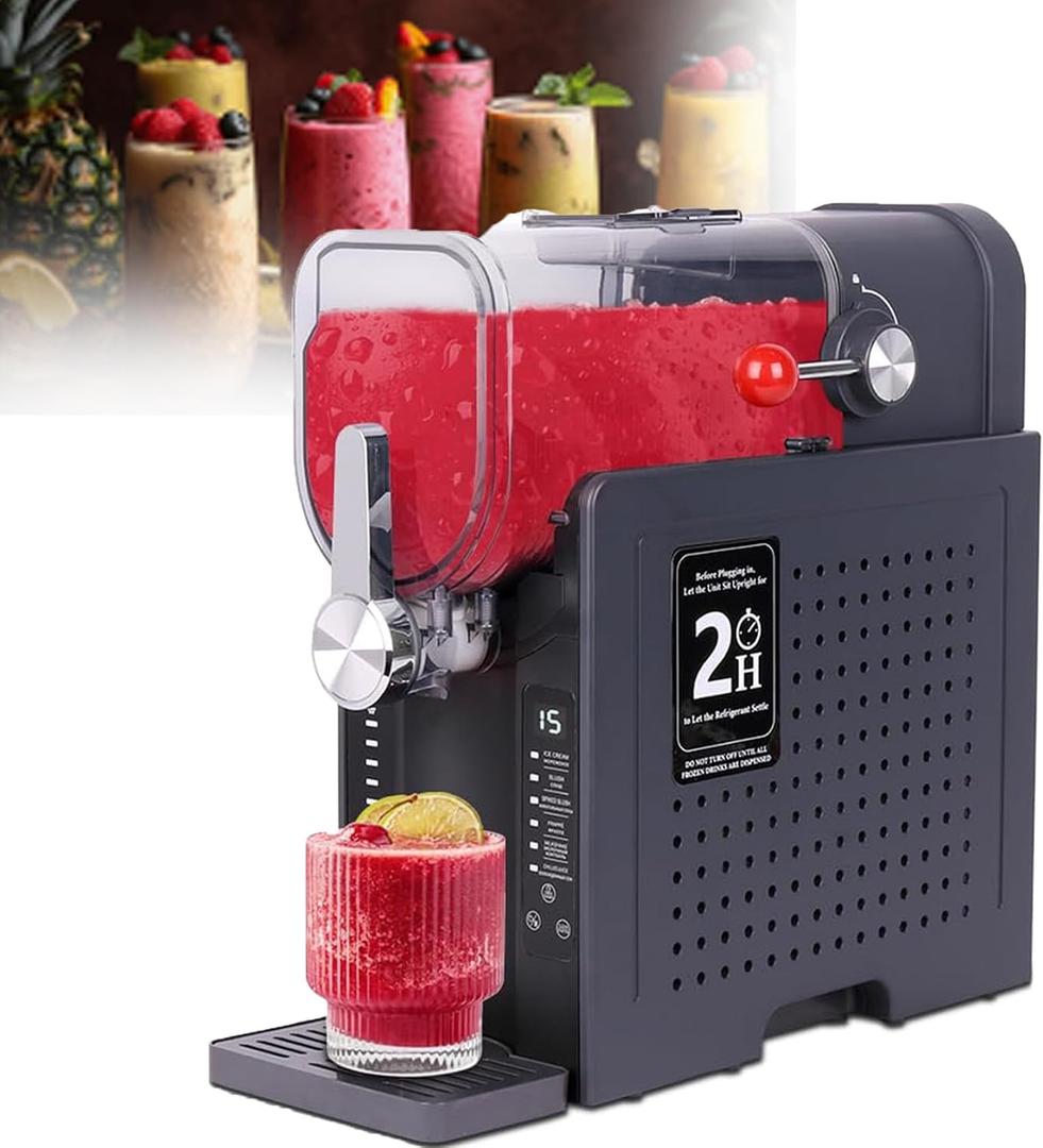 200w Slush Machine, 1.6lhome Slushie Maker, Temperature Control, 6 Preset Settings, Professional Machine For Home, Party, Bar, Commercial Use