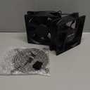 EZDIY-FAB 12cm 120mm 200CFM 4000RPM CPU Cooling Fan 12V DC 4-Pin Molex PC Computer High CFM Cooling Case Fan with Metal Finger Guard Grill