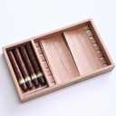 Woho Spanish Cedar Cigar Tray with Adjustable Divider & 6 Count Sheets, Cedar Cigar Tray for Large Cigar Humidor Cabinet/Tupperdor, Cedar Wood Tray for Cigar Storage/Organization/Aging (12"X7"X1.57")