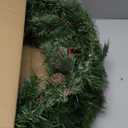 National Tree Company 30" Glistening Pine Wreath with LED Lights