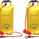 CALPALMY 20L Dry Bags 2-in-1 Sand Anchor Bag (1PCs or 2PCs), PWC Sand Bag Anchor for Small Boats Jetski Power Watercrafts Canoes and Kayaks, Waterproof Dry Bag for Water Sports, Camping, Hiking