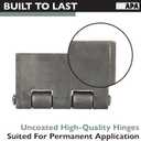 Ilyapa Heavy Duty 4x4 Weldable Gate Hinge - Pack of 2 Butt Hinges, for Heavy Gate Doors, Weld On Door Hinge Durable Weld On Hinges