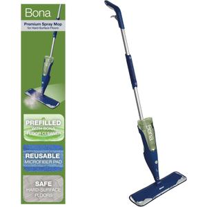 Bona Premium Motion Multi-Surface Floor Spray Mop - Includes Multi-Surface Floor Cleaning Solution and Machine Washable Microfiber Cleaning Pad - for Stone, Tile, Laminate, and Vinyl Floors