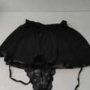 Avidlove Women Plus Size Babydoll Lingerie Lace Chemise Mesh Sleepwear (X-Large, Black)