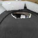 Puleo International 6ft Pre-Lit Potted Flocked Arctic Fir Pencil Christmas Tree with 120 Warm White Lights, 1325 Realistic Dense Snow Flocked Branch Tips, Easy Setup Artificial Trees with Sturdy Stand