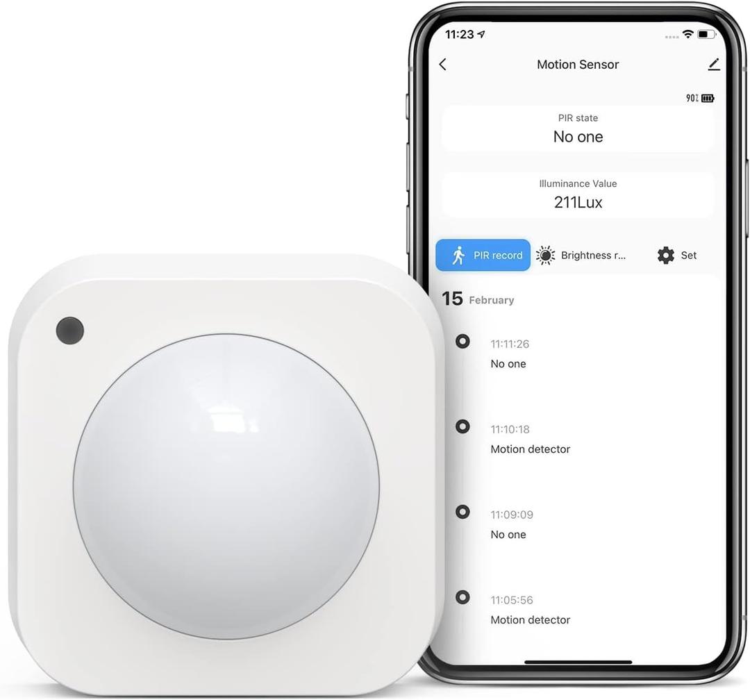 TREATLIFE Zigbee Motion Sensor, Smart Motion Sensor Detector for Alarm System, Smart Home Automation, Triggering Lights and Scenes, Compatible with Alexa Google Home (Hub Required and Sold Separately)