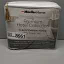 Mueller Ultratemp California King Size Sheets Set, Super Soft 1800, 6 Piece, Deep Pocket up to 16" Bed Sheets, Transfers Heat, Breathes Better, Hypoallergenic, Wrinkle, White