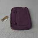 BAGSMART Toiletry Bag Travel Bag with Hanging Hook, Water-resistant Makeup Cosmetic Bag Travel Organizer for Accessories, Shampoo, Full Sized Container, Toiletries (Purple, Medium)