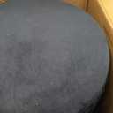 DUMOS Round Ottomans with Storage Set of 2, Vanity Stool, Foot Stool, 14.57''D × 14.57''W ×18.11''H