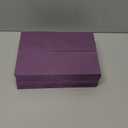 Sustainable Greetings 100 Pack 5x7 Invitation Envelopes, A7 Gummed Seal Square-Flap Invite Envelope for Wedding, Holiday, Birthday Invite, Baby Shower - Purple - 120 GSM - 5.25 x 7.25 Inch