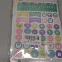 Toplive Undated Weekly Planner 2025 with Planner Stickers, Cute PU Leather Glitter Planner, A5 Agenda Journal with Goals & Habit Tracker, ADHD Planner Organizer (Glitter Silver)