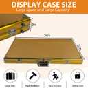 34"x22" Card Show Display Case,Portable Aluminum Trading Card Display Case