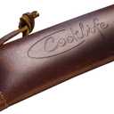 COOKLIFE Cast Iron Handle Cover - Extra Thick Leather Hot Handle Holder for Cast Iron Skillets - Reusable Heat Protection Up to 500F Skillet Handle Cover