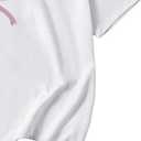 Girl's Bow Graphic Tees Crew Neck Short Sleeve Summer T Shirts Preppy Cute Clothes for Girls