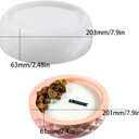Wehous Diamond Shape Large Bowl Silicone Molds, Geometric Round Container Casting Mold for Epoxy Resin Concrete Cement, Big Storage Candle Holder Plant Pot Mold DIY Art Crafts Ornament Gift