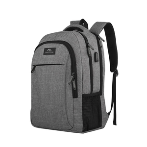 MATEIN Travel Laptop Backpack, Business Anti Theft Slim Sturdy Laptops Backpack with USB Charging Port, Water Resistant College School Computer Bag Gift for Men & Women Fits 15.6 Inch Notebook, Grey