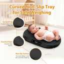 Baby Scale, 88lb Max / 0.1oz Accuracy Baby Scales for Weighing with Auto Hold & Tare, Built-in 60" Tape, 5 Weight Units, Multifunctional Weight Scale for Infant, Cat, Puppy, Small Pet