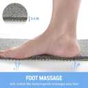 Hargiis Non-Slip Bathtub Mat, Anti Slip Shower Mat, Fast Drying Bathtub Mats, Foot Scrubber Mat, Anti Slip Mat for Tub, Floor, Bathroom, Kitchen, Home, Hotel (Grey 59"17.3")