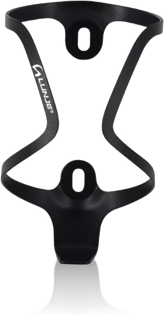 GOUCRRO Bike Water Bottle Holder: Ultra-Light Bicycle Bottle Cages with Screws, Alloy Aluminum, Universal Bike Cup Holder Rack for Road MTB Bikes (Black)