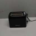 Elite Gourmet ECT1027B Cool Touch Toaster with 6 Temperature Settings & Extra Wide 1.25" Slots for Bagels, Waffles, Specialty Breads, Puff Pastry, Snacks, ETL Certified, 2 Slices, Black