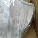 VIHOSE Victorian Scallop Lamp Shade Vintage Large 7.5" Top x 15.8" Bottom x 15 "High Replacement Lamp Shade with Tassels and Fringe Finial Fitting Bell Shape Scallop Fringe(Cream White)