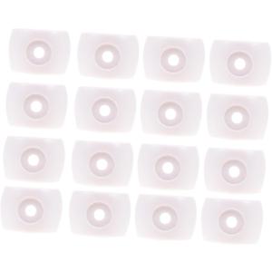 16pcs Table Ring Foosball Rod Caps Football Table Parts Foosball Durable Bearings Football Table (2.5X2X2CM, White)