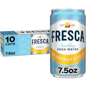 3 x Fresca Citrus Soda Soft Drink Fridge Pack, 7.5 fl oz Mini Cans, 10 Pack (EXP 11/02/26)