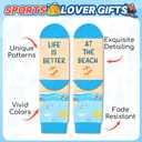 Zmart Sports Gifts for Men Women - Skating Surfing Socks for Beach Yoga Lover Hunter (Life is Better at the Beach)