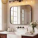 VOLISUN Farmhouse Bathroom Light Fixtures, 6 Light Bathroom Vanity Lights Over Mirror, Rustic Vanity Light for Bathrooms,Wood Bathrooms Lights Fixtures Over Mirror-UL Certificated