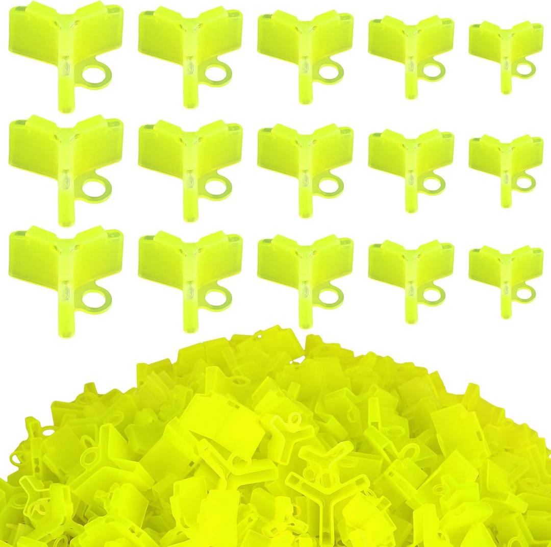 Leitee 300 Pcs Treble Hook Covers Assorted Sizes Fishing Hook Protector Bonnets Guard Safety Cap Protector, 5 Sizes (Dark Green)