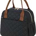 CAMTOP Lunch Box for Women Men Insulated Lunch Bag Lunch Tote Bag Leakproof Thermal Cooler Large Capacity for Travel Work School Picnic (Black-Brown)