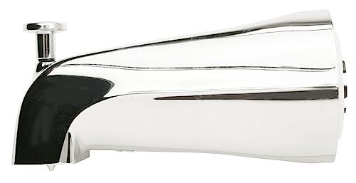 Plumb Pak PP825-37 Bathtub Spout with Diverter Adjustable for 3/4in IPS Pipe, Polished Chrome