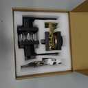 Front Door Lock Set Exterior Door Lock Set,Door Handle with Single Cylinder Deadbolt Lock,Keyed Alike Door Locks for Front Door(Matte Black,1Pack Set)