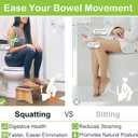 StrongTek Enhanced Squatting Toilet Stool, Wooden Potty Stool for Bathroom, Extra-Thick Wood, Sturdy 350 lbs Capacity, Comfortable Toilet Stool for Kids, Adults & Seniors