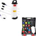 BILITOOLS Oil Funnel Set for Engine Oil Change and 9L Vacuum Oil Pump Extractor Automotive Tool