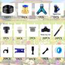 Drip Irrigation System,Automatic Garden Watering System,360° Adjustable Spray Sprinkler Kit, Easy Installation No Tools, Fine Mist Watering forGarden,Patio,Potted Plants,Courtyard Watering System