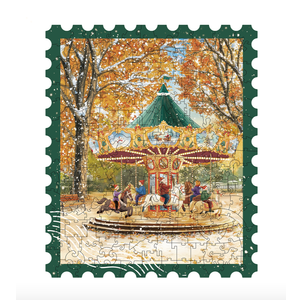 Rowood Golden Autumn Carousel Jigsaw Puzzles for Adults,DIY Craft Kits Building Set,Birthday for Mom/Women