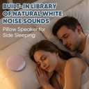 Sleep Pillow Speaker, 2026 New Bluetooth Pillow Speaker,Portable Bluetooth Under Pillow Speaker with White Noisefor Deep Sleeping, for Side Sleepers and Deep Sleep (No Charger (Blue)