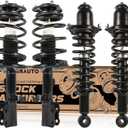 KUIPERAUTO Front and Rear Complete Strut Coil Spring Assembly Compatible for 2003-2008 Toyota Corolla 1.8L 171373R 171373L 172114 172115 (4PCS)